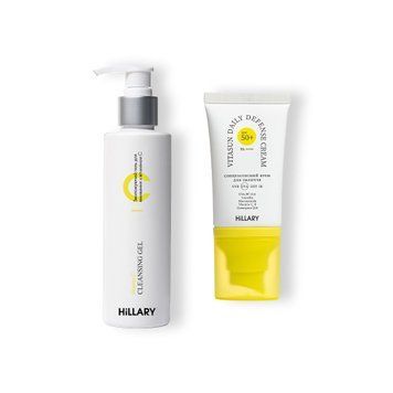 Гель для вмивання з вітаміном С + Сонцезахисний крем для обличчя SPF 50+ K-11-357 фото