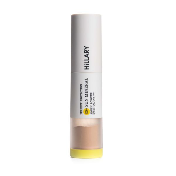 Сонцезахисна мінеральна пудра натуральна бежева з SPF 30+ Hillary Perfect Protection Sun Mineral Brush Powder SPF 30+, 4 г HI-08-028 фото