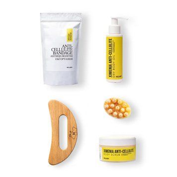 Шкребок гуаша для масажу тіла + Антицелюлітні засоби Хimenia Anti-cellulite K-11-708 фото