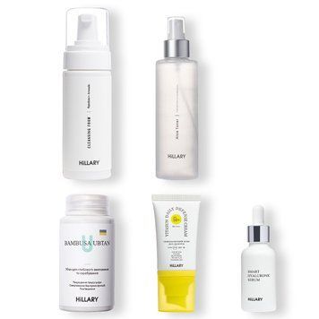 Сонцезахисний крем для обличчя SPF 50 + Набір для догляду за шкірою обличчя сухого типу K-11-170 фото