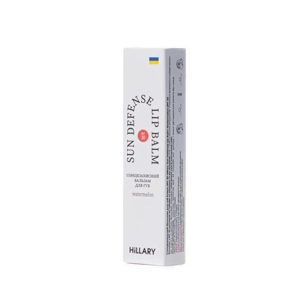 Сонцезахисний бальзам для губ Кавун SPF 30 Hillary Sun Defense Lip Balm Watermelon SPF 30, 3 г HI-05-034 фото