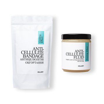 Антицелюлітні обгортання + рідина з охолоджувальним ефектом Hillary Anti-cellulite Cooling Effect (6 процедур) HI-11-497 фото