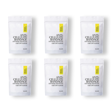 Курс Антицелюлітних обгортань з олією ксименії Hillary Anti-cellulite Bandage African Ximenia (6 уп,) HI-11-939 фото