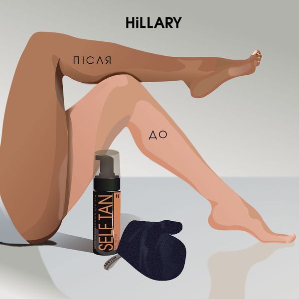 Набір для автозасмаги обличчя та тіла Hillary Self Tan HI-11-270 фото