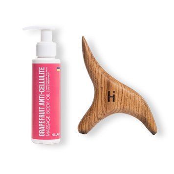 Масажер гуаша Bird Guasha Tool Bird + Антицелюлітна олія Grapefruit Anti Cellulite K-11-878 фото